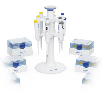 Súprava Eppendorf Research® 3 neo - 6 pipiet, stojan a krabičky špičiek